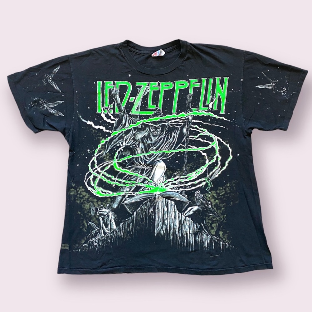 1992 RARE LED ZEPPELIN “WIZARD” ALL OVER PRINT TEE